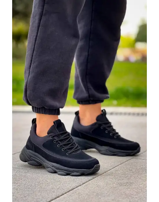 Modern Yüksek Taban Bağcıklı Erkek Ayakkabı