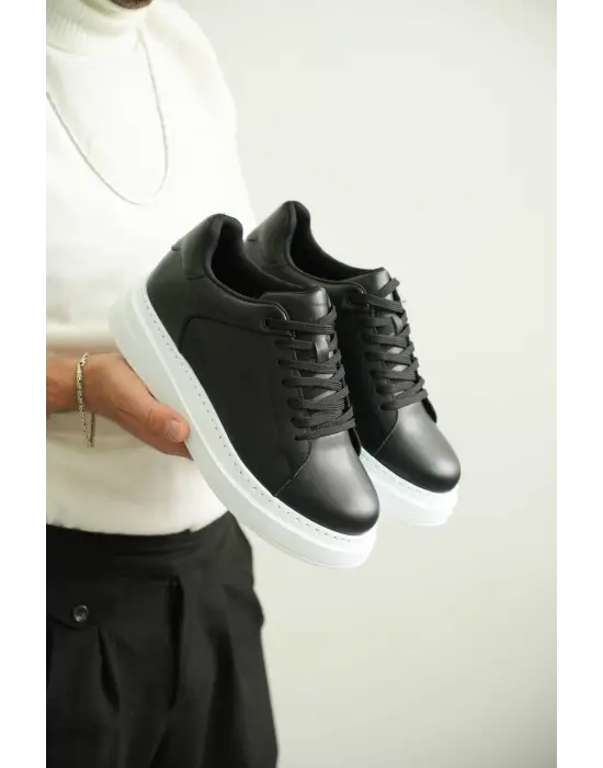 BR-B2 Benorra Siyah Cilt Günlük Erkek Ayakkabı