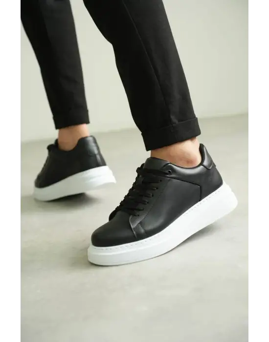 BR-B2 Benorra Siyah Cilt Günlük Erkek Ayakkabı