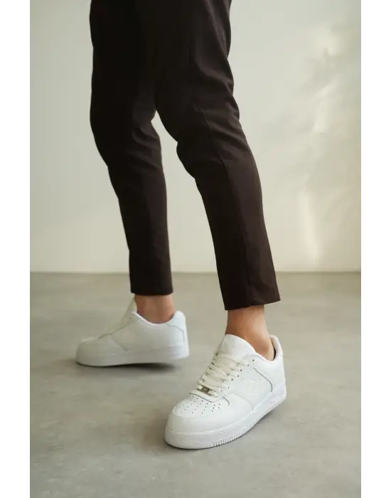 BR-N09 Benorra Beyaz Cilt Günlük Erkek Ayakkabı