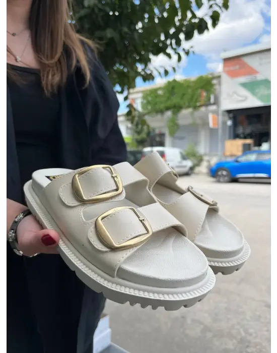 BRT-1 Benorra Bej Günlük Kadın Terlik