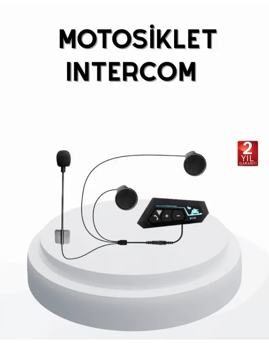 Bt22 Kablosuz Kask Kulaklığı – Bluetooth 5.0, Intercom, Su Geçirmez Ve Uzun Ömürlü Batarya