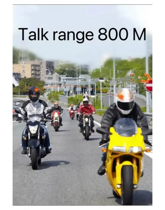 Bt62 Motosiklet Kask Kulaklığı Bluetooth Intercom 2 Intercom Bağlantılı