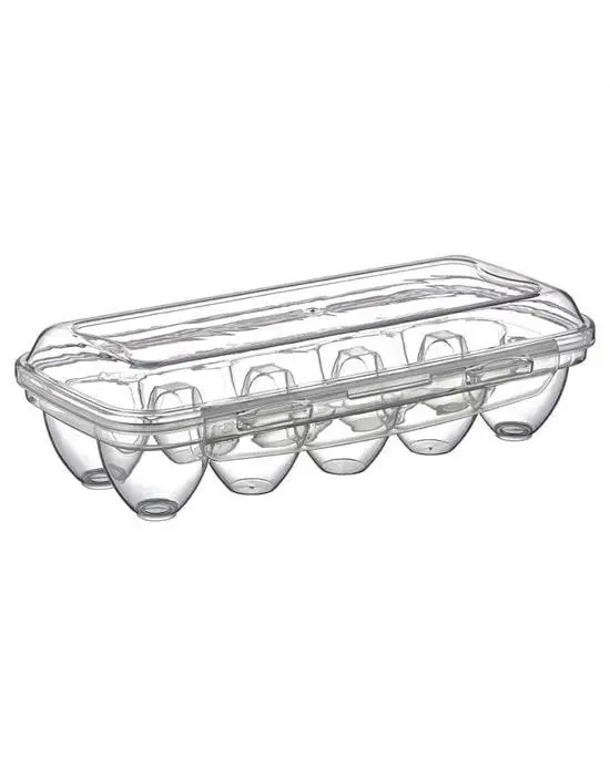 Omarı Kilitli Kapaklı Yumurtalık Saklama Kutusu - 10 Bölmeli Yumurta Kutusu