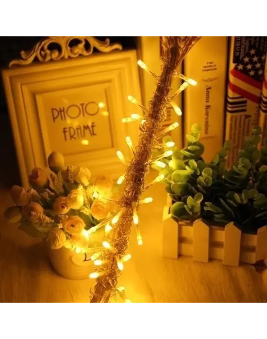 Omarı Ledli 8 Fonksiyonlu Dekoratif Sarı Lambader Lamba