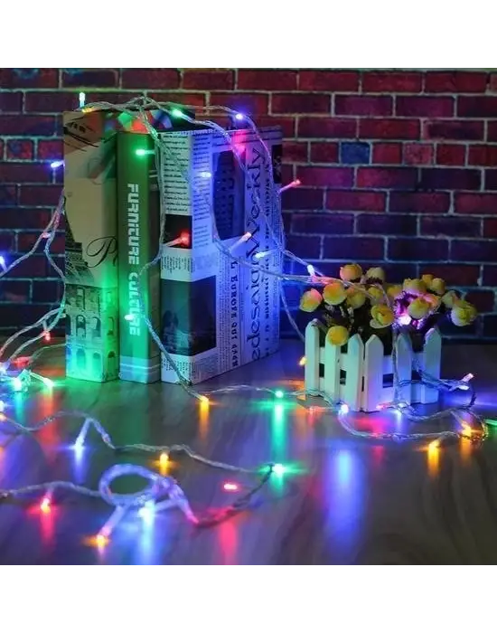 Omarı Renkli RGB Led Lamba 10 Metre Ledli 8 Fonksiyonlu