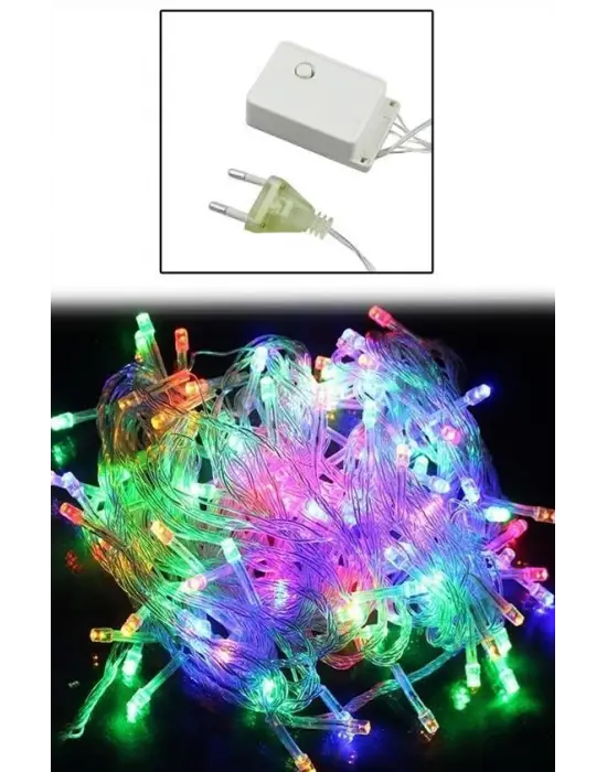 Omarı Renkli RGB Led Lamba 10 Metre Ledli 8 Fonksiyonlu