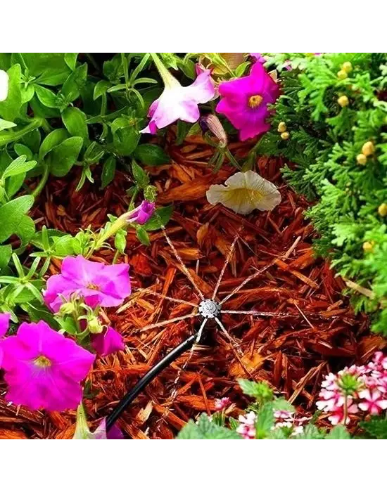 BUFFER® 10 Metre Bahçe Damlama Sulama Sistemi Seti Hortum ve Ek Parçaları