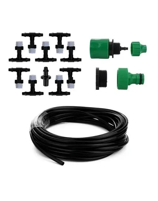 BUFFER® 10 Metre Kendin Yap Balkon Veranda Çardak Kamelya Sulama Serinletme ve Nemlendirme Sistemi