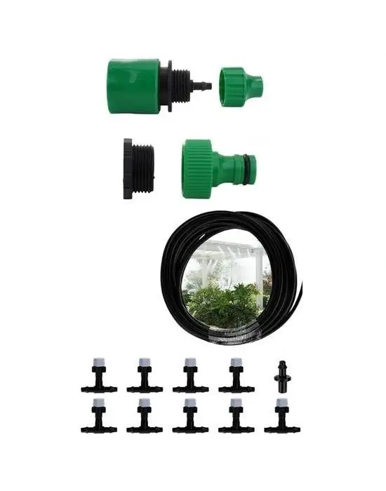 BUFFER® 10 Metre Kendin Yap Balkon Veranda Çardak Kamelya Sulama Serinletme ve Nemlendirme Sistemi