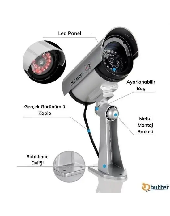Omarı Gerçekçi İç ve Dış Mekan İçin Sahte Güvenlik Kamerası