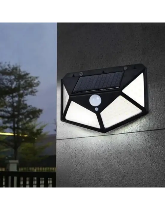 Omarı Sensörlü Solar Güneş Enerjili Bahçe Duvar Lambası