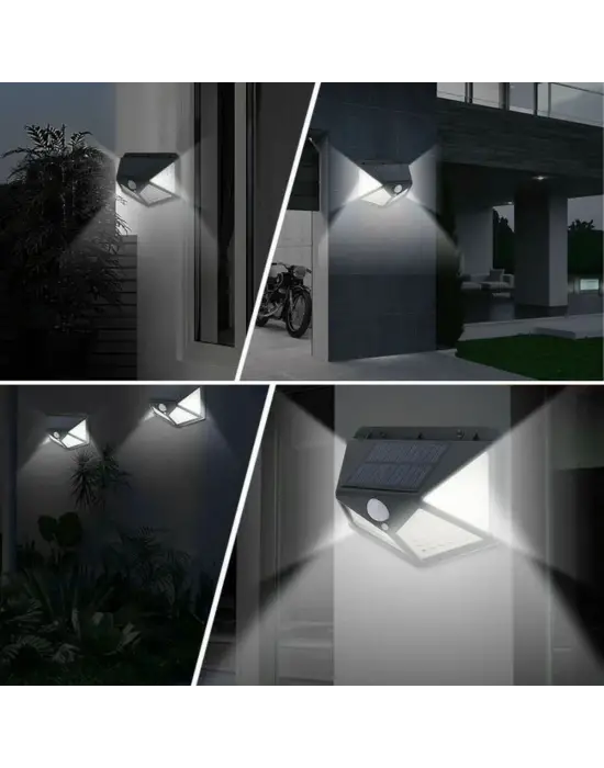 Omarı Sensörlü Solar Güneş Enerjili Bahçe Duvar Lambası