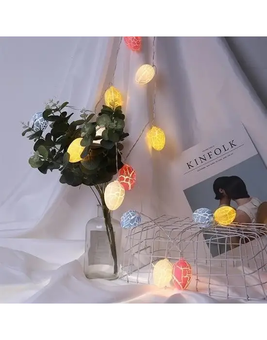 Omarı Renkli Yumurta Şeklinde Dekoratif Led Aydınlatma