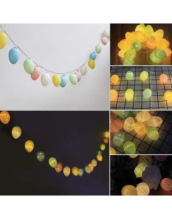 Omarı Renkli Yumurta Şeklinde Dekoratif Led Aydınlatma