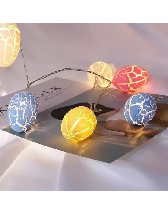 Omarı Renkli Yumurta Şeklinde Dekoratif Led Aydınlatma