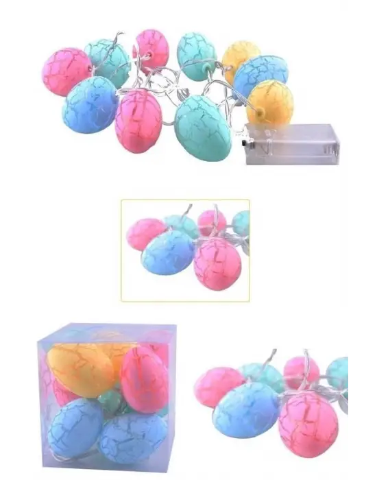 Omarı Renkli Yumurta Şeklinde Dekoratif Led Aydınlatma