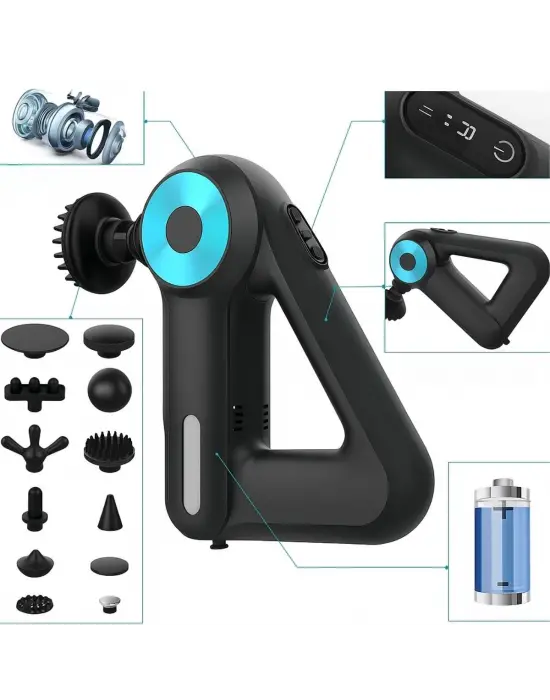 Omarı Profesyonel Kas Gevşetici Masaj Tabancası - Yorgunluk Giderici Alet