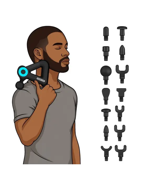 Omarı Profesyonel Kas Gevşetici Masaj Tabancası - Yorgunluk Giderici Alet