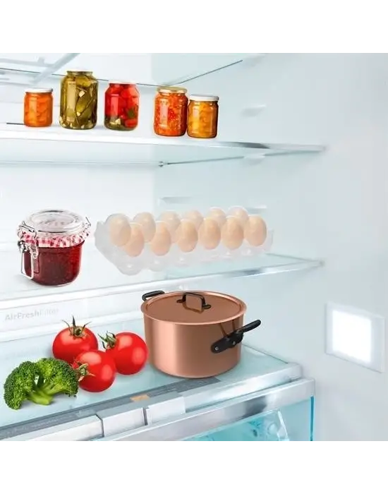 Omarı Şeffaf Kapaklı Yumurta Saklama Kutusu Aparatı