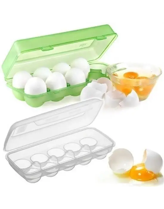 Omarı Şeffaf Kapaklı Yumurta Saklama Kutusu Aparatı