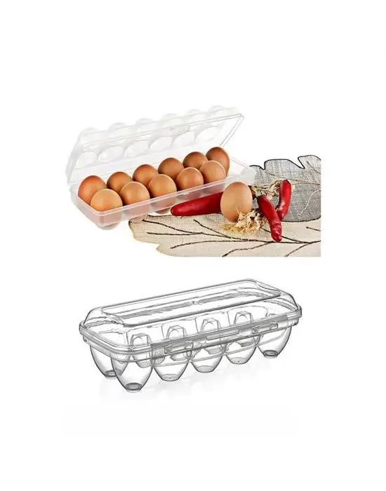 Omarı Şeffaf Kapaklı Yumurta Saklama Kutusu Aparatı