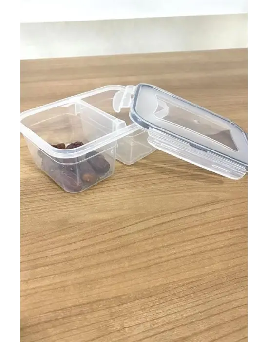 Omarı Güçlü ve Pratik 2 Bölmeli Erzak Saklama Kabı
