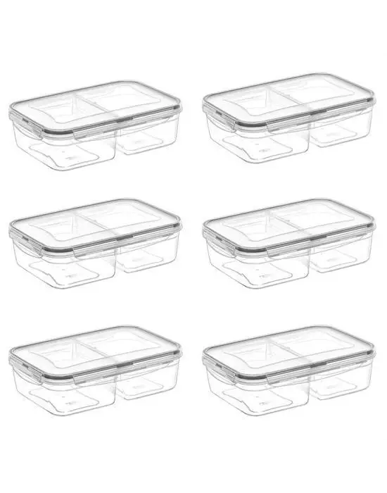 Omarı Pratik ve Kilitli 2 Bölmeli Erzak Saklama Kabı