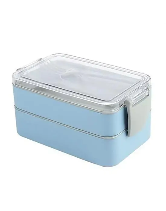 Omarı Çatal Kaşıklı 2 Bölmeli 900ml Beslenme Kabı