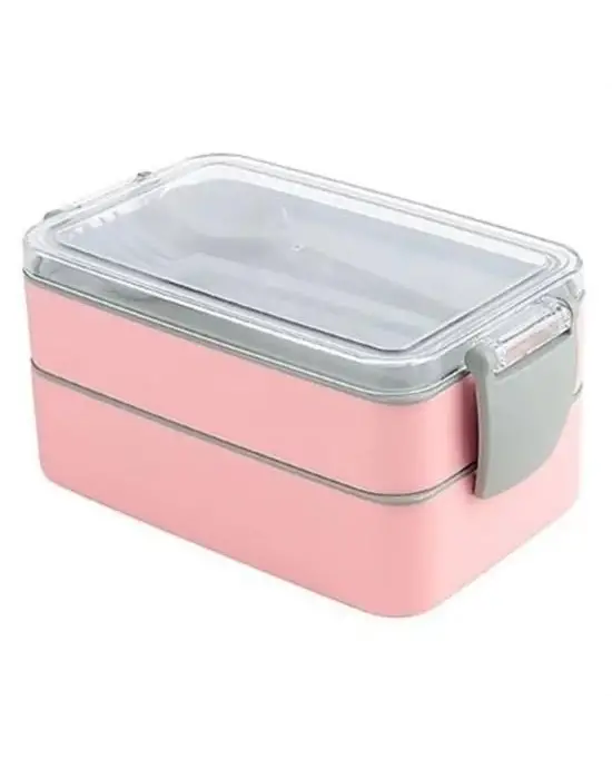 Omarı Çatal Kaşıklı 2 Bölmeli 900ml Beslenme Kabı