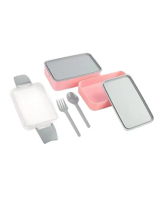 Omarı Çatal Kaşıklı 2 Bölmeli 900ml Beslenme Kabı