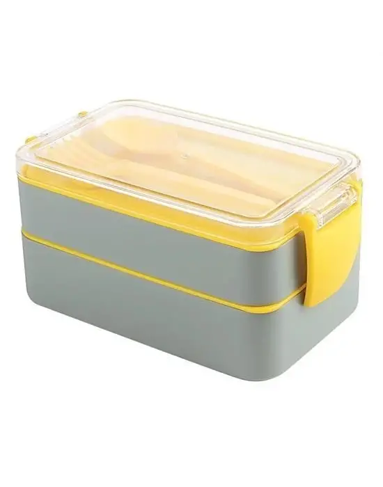 Omarı Çatal Kaşıklı 2 Bölmeli 900ml Beslenme Kabı