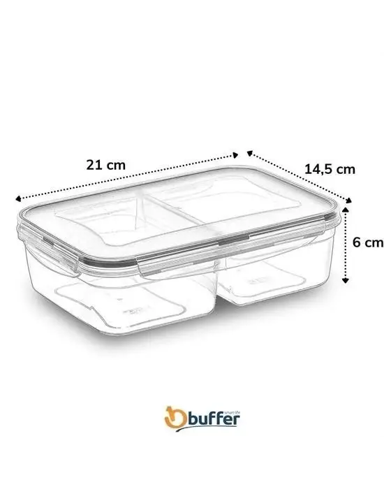 Omarı Sızdırmaz Contalı Kapaklı 1 Litre Erzak Saklama Kabı