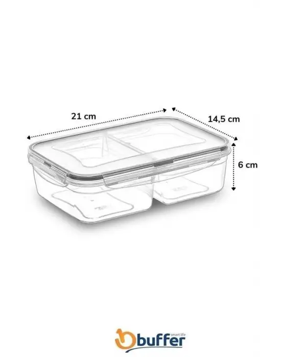 Omarı Sızdırmaz Contalı Kapaklı 1 Litre Erzak Saklama Kabı