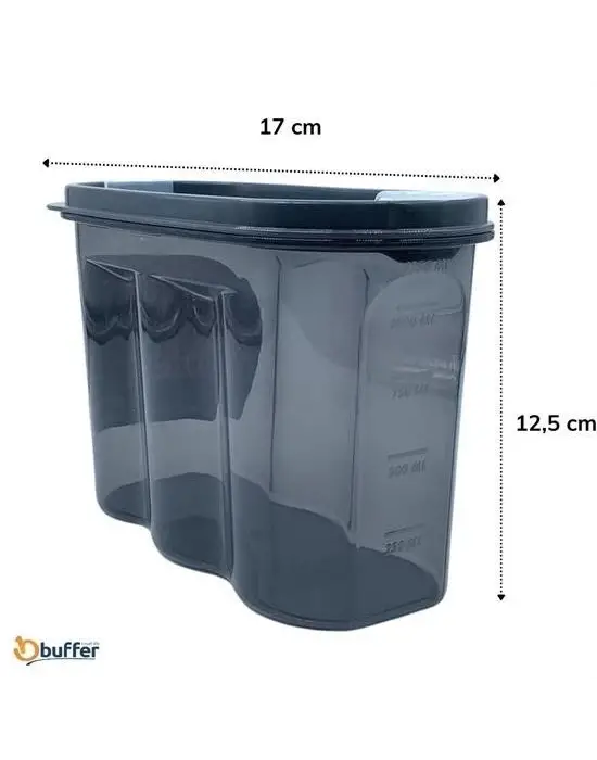 Omarı Pratik ve Kullanışlı Ölçekli Erzak Saklama Kabı - 1,2 Litre