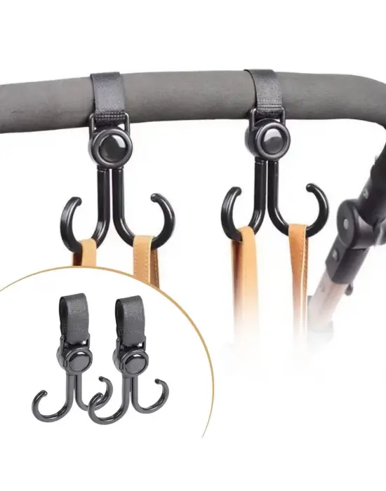 Omarı Çift Fonksiyonlu Bebek Arabası ve Bisiklet Eşya Taşıma Kanca