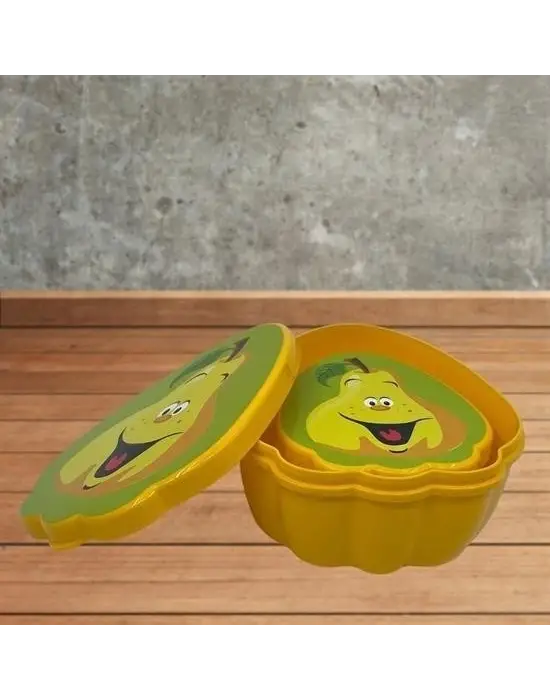 Omarı İç İçe Geçebilen Armut Model Saklama Kabı Seti
