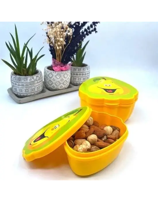Omarı İç İçe Geçebilen Armut Model Saklama Kabı Seti
