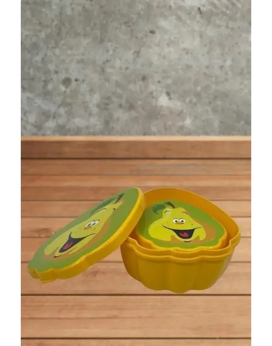 Omarı İç İçe Geçebilen Armut Model Saklama Kabı Seti