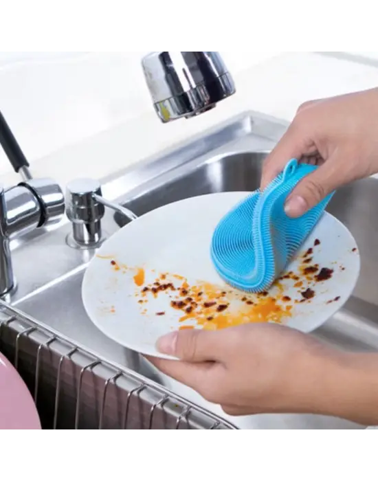 Omarı Yeni Nesil Kir Tutmaz Tırtıklı Bulaşık Yıkama Pedi