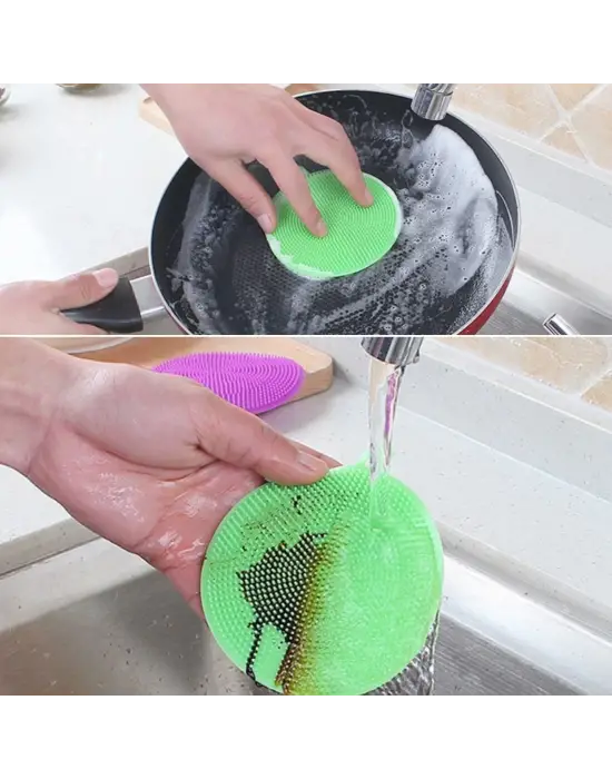 Omarı Yeni Nesil Kir Tutmaz Tırtıklı Bulaşık Yıkama Pedi