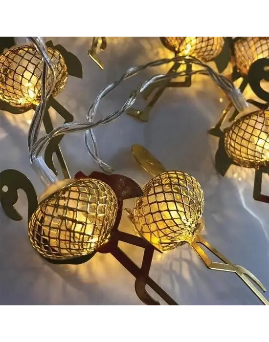 Omarı İnce Tel Pilli Led Işık Zinciri - Parti Aydınlatma