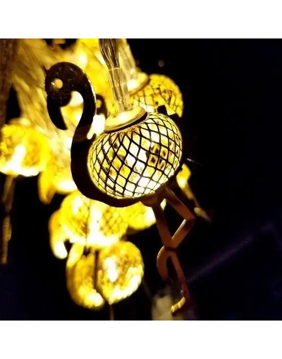 Omarı İnce Tel Pilli Led Işık Zinciri - Parti Aydınlatma