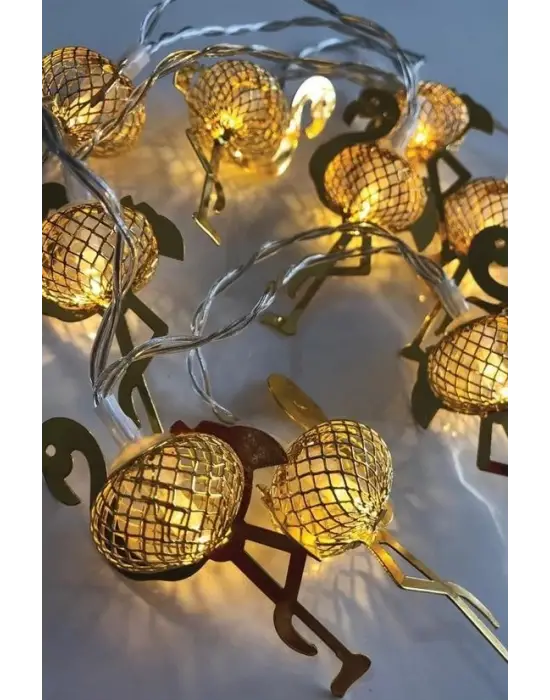 Omarı İnce Tel Pilli Led Işık Zinciri - Parti Aydınlatma