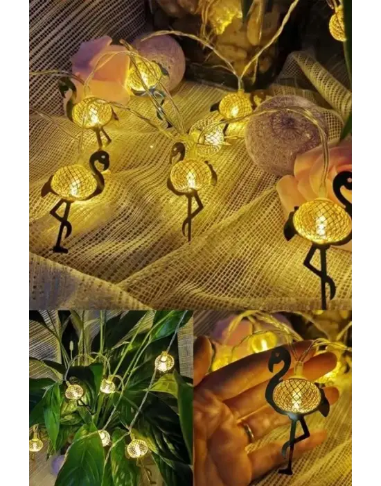 Omarı İnce Tel Pilli Led Işık Zinciri - Parti Aydınlatma