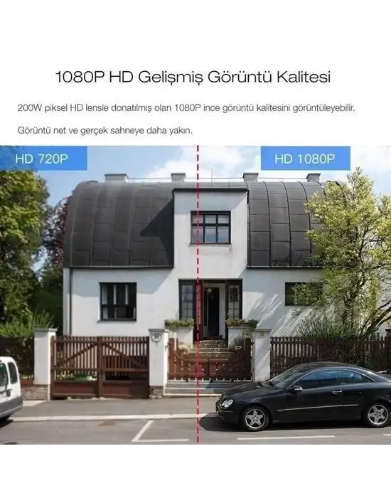 Omarı Ultra HD Su Geçirmez WiFi Güvenlik Kamerası