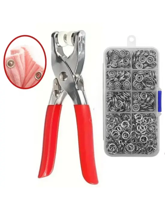 Omarı Paslanmaz Çelik Çıtçıt ve Pense Seti