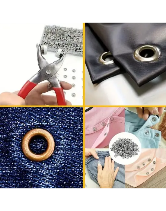 Omarı Paslanmaz Çelik Çıtçıt ve Pense Seti