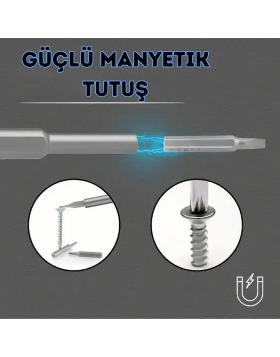 Omarı 25 Parça Mıknatıslı Tornavida Seti