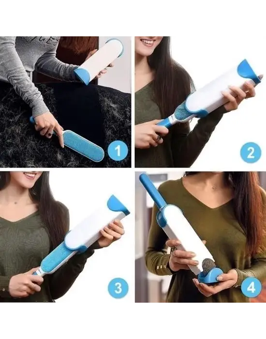 Omarı İki Parça Kıl Tüy Toplayıcı Tarak Seti